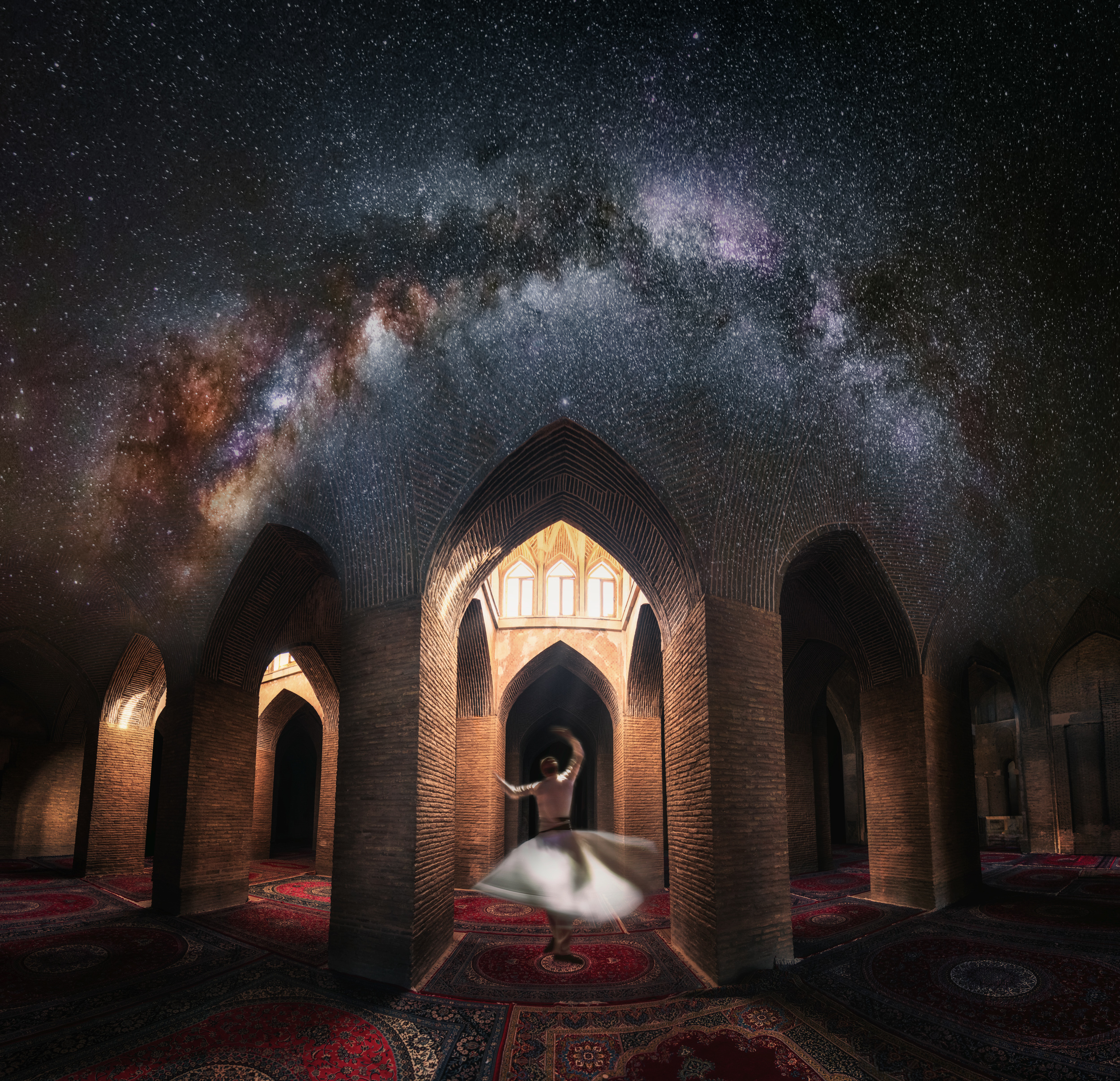whirling under universe